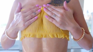 LUBED.com - Wet Kiara Cole receiving facial cum loads