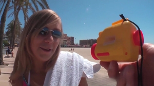 Blonde Teen Explores Garden Delights